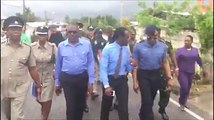 249 MURDERS IN 2018National Security Minister Edmund Dillon and MP for Laventille West Fitzgerald Hinds accompanied Acting Police Commissioner Stephen Williams