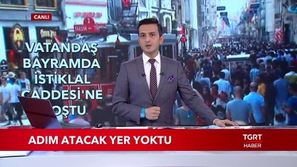 İstiklal Caddesi'nde Bayram Yoğunluğu