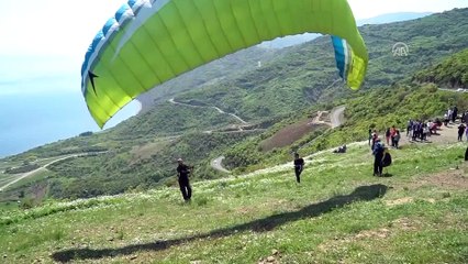 Tatilciler bayramda gökyüzüne dokundu - TEKİRDAĞ