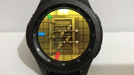 ANIMATED STYLISH GOLDEN VAULT WATCH FACE