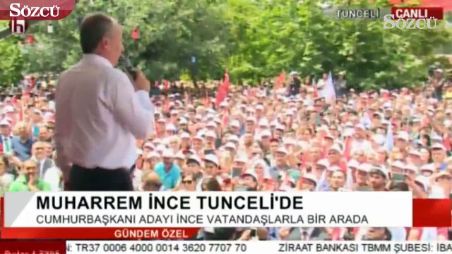Muharrem İnce: Erdoğan reytingi sana ben katarım
