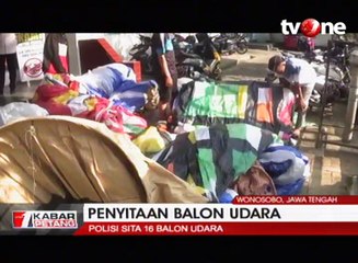 Download Video: Ganggu Lalu Lintas Penerbangan, Polisi Sita 19 Balon Udara