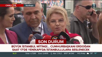 Tansu Çiller Yenikapı'da