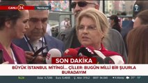 Tansu Çiller Yenikapı'da