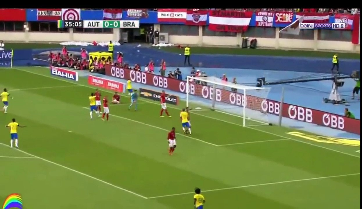 Résumé et objectifs du Brésil contre l'Autriche 3-0 (le merveilleux but de Neymar) Brésil prêt pour la Coupe du Monde 2018