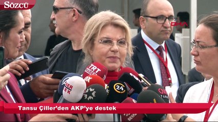 Tansu Çiller’den AKP’ye destek