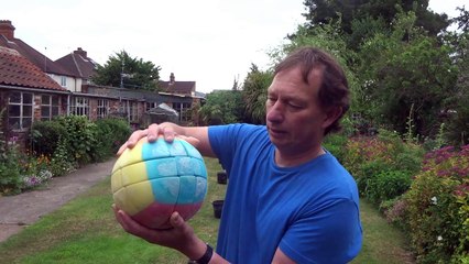 Man makes Rubik's Cube football to mark World Cup