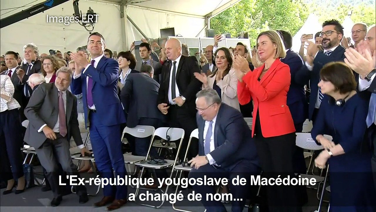 Athènes et Skopje ont signé l'accord pour la "M...