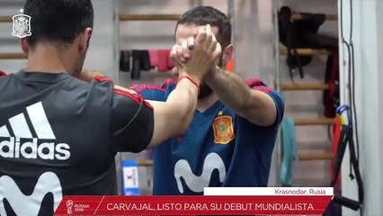 Carvajal vuelve a entrenar con la Selección
