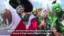 Excitement among Germany and Mexico fans ahead of clash