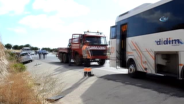 Dolmuş ile Otomobil Çarpıştı; 2'si Çocuk 9 Yaralı