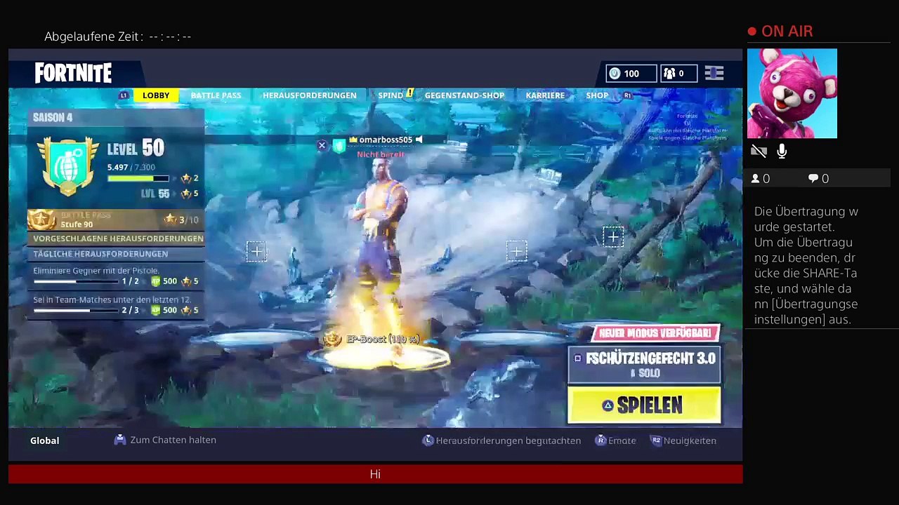PS4-Fortnite  1. Livestream