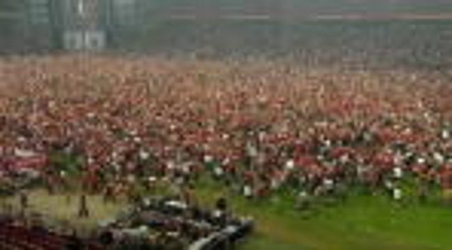 Denmark fans go crazy after winning goal