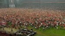 Denmark fans go crazy after winning goal