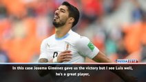 Suarez is a great player - Varela defends Uruguay teammate