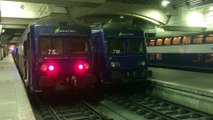 Deux VB 2N ( Voiture de Banlieue à 2 Niveaux ) - Ligne N - Gare Montparnasse ( Paris )