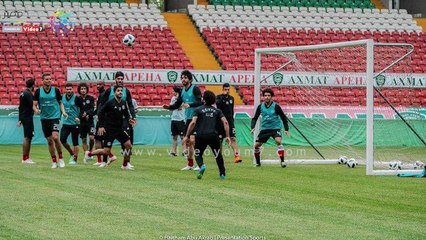 تدريب التحامات لـ محمد صلاح فى مران المنتخب استعدادا لروسيا