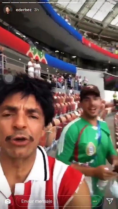 Eugenio Derbez disfruto de la victoria de México ante Alemania