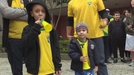 Fiesta en las calles de Brasil ante el primer partido de la Canarinha en el Mundial