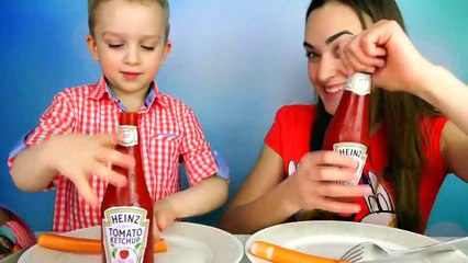 Real Food VS Gummy Food! Gross Giant Candy Challenge - Best Chef Edition Vlad vs