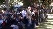 Members of the National Patriotic Front led by Ambrose Mutinhiri singing and dancing at a meeting in Harare, a few hours after the party's faction led by Eunice