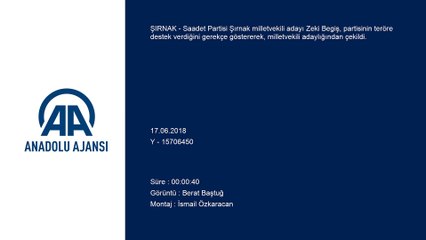 Saadet Partisi'nden 'terör' istifası - ŞIRNAK