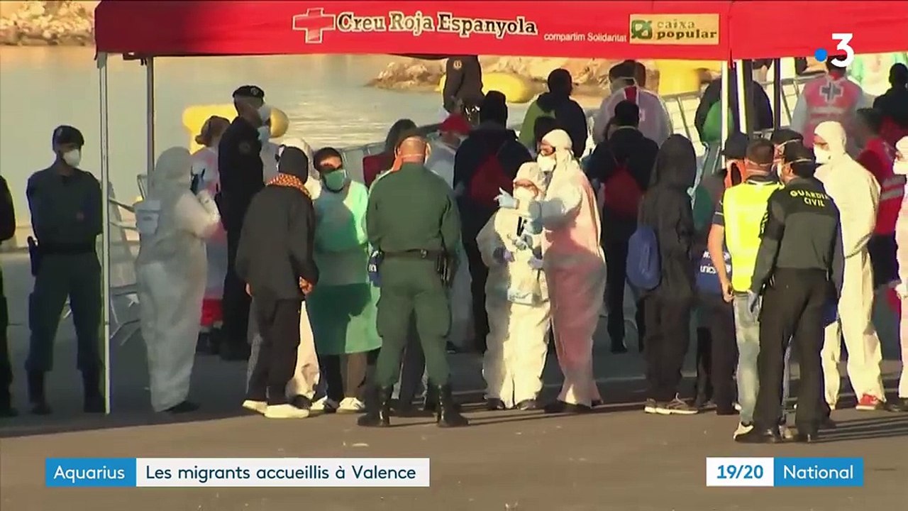 Aquarius : les migrants accueillis à Valence