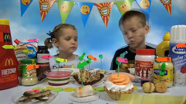 ЧЕЛЛЕНДЖ 2 продукта САЛО в шоколаде и Торт с горчицей несовместимые продукты Мистер Макс & Мисс Катя( новый Выпуск)