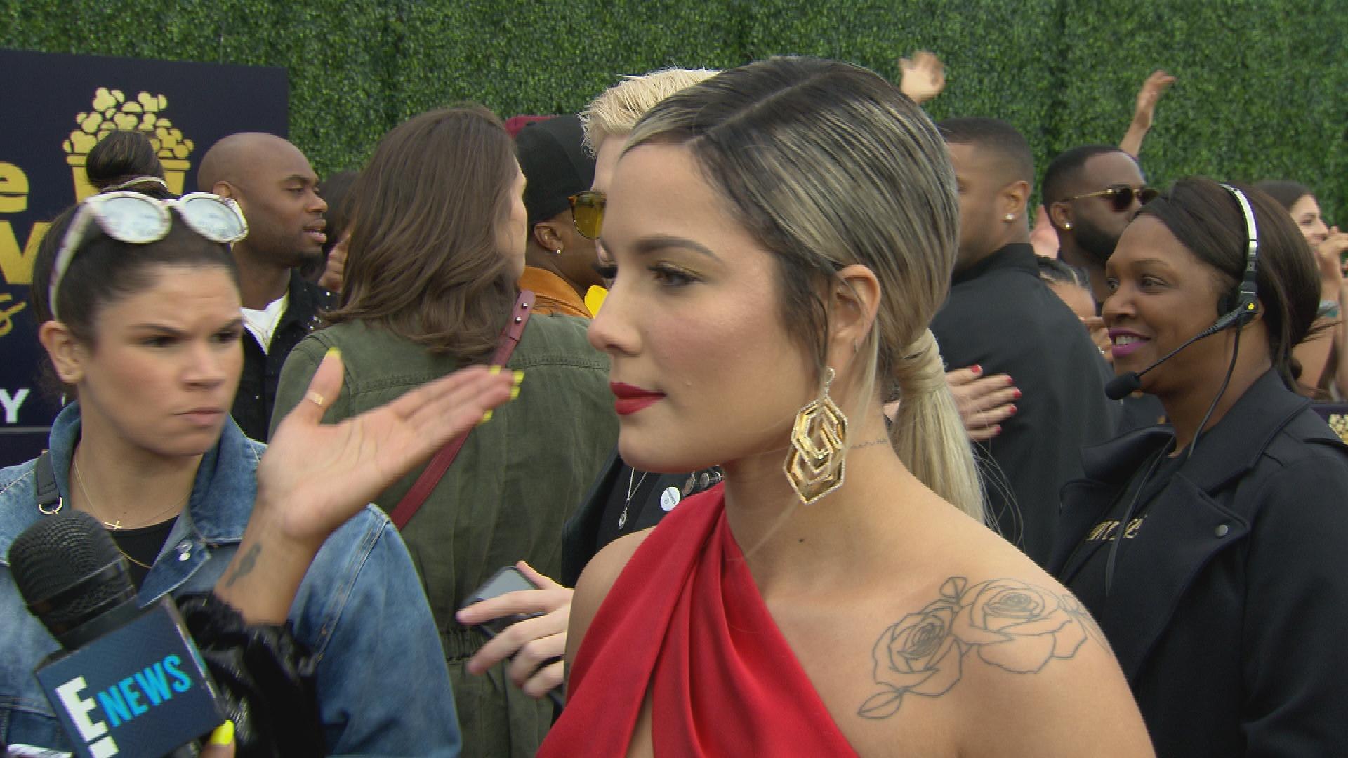 Halsey talks fashion and more  at MTV red carpet