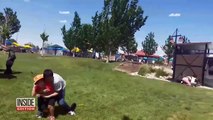 Wind Sends Porta-Potties Flying at Denver Park