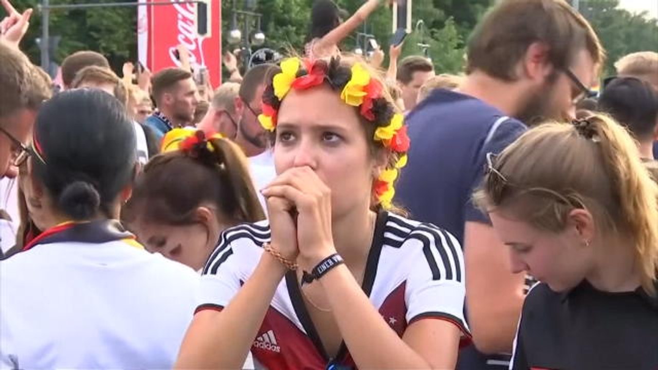 Coupe du monde 2018 - Les larmes des supporters allemands