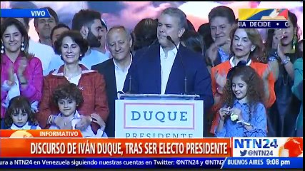 "Nuestra bandera será la lucha frontal contra la corrupción": Duque