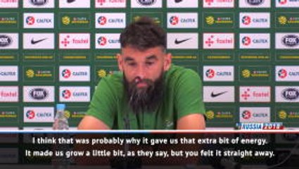 Jedinak acknowlegdes 'home' support