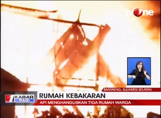 3 Rumah di Bantaeng Diamuk Si Jago Merah