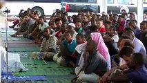 #تقرير| عدد من المهاجرين غير القانونيين يؤدون صلاة العيد بطرابلس#قناة_ليبيا
