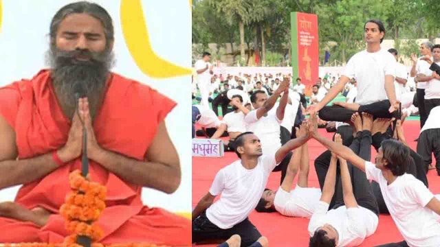 International Yoga Day :Baba Ramdev का Tihar में Yoga, Jailmates को कहा Divyatma | वनइंडिया हिन्दी