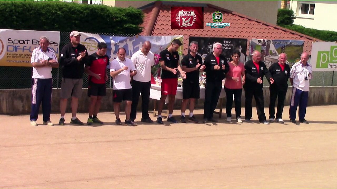 Présentation des finalistes, treizième étape du Super 16 masculin, Saint-Martin-en-Haut 2018