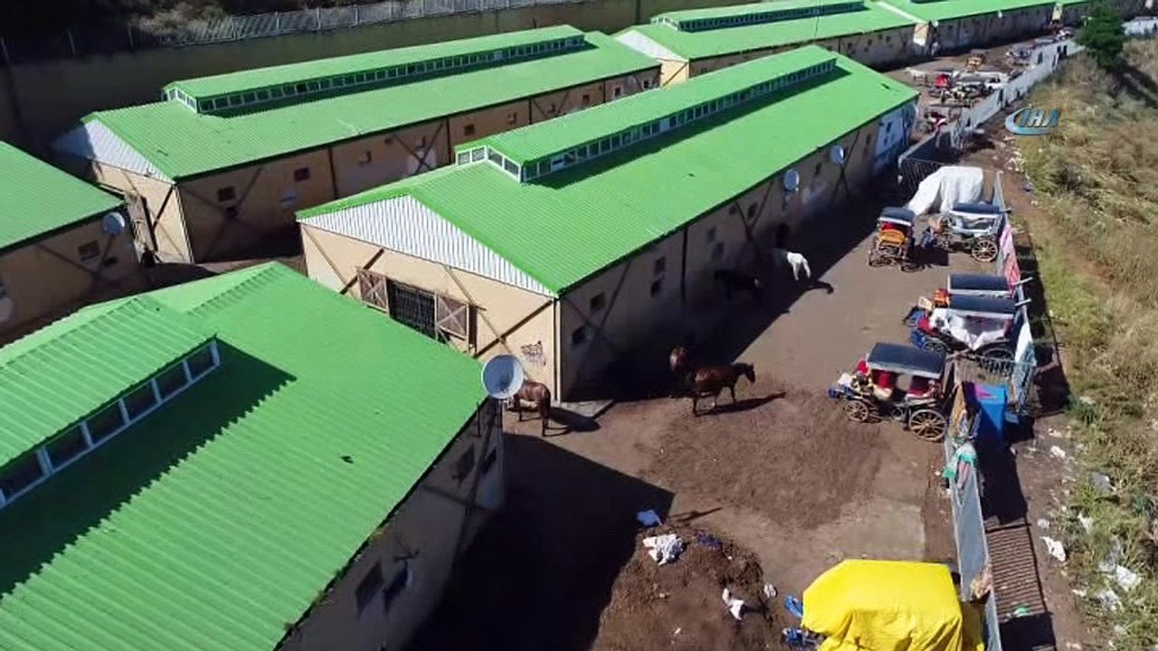 Adalar’daki fayton park havadan görüntülendi