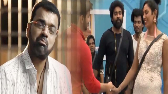 பிக் பாஸ் வீட்டில் நடிகர் தாடி பாலாஜி, மனைவி நித்யா- வீடியோ