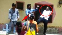 TRS Leader Immadi Gopi ने Land Dispute मामले में Woman को मारा Kick, Viral Video | वनइंडिया हिंदी