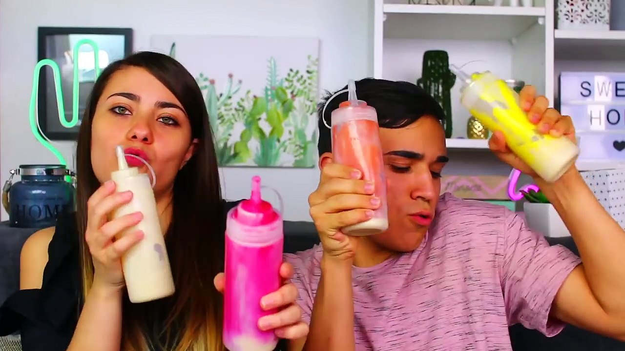 PANCAKE ART CHALLENGE -!! Jonathan et Amandine