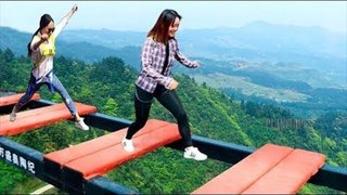 Tourist Attraction Tallest  Bridge Without Barriers, Tallest Glass Bridge In The World