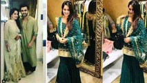 Dipika Kakar looks Beautiful in Green & Golden Sharara on her first EID with Shoaib Ibrahim। Boldsky