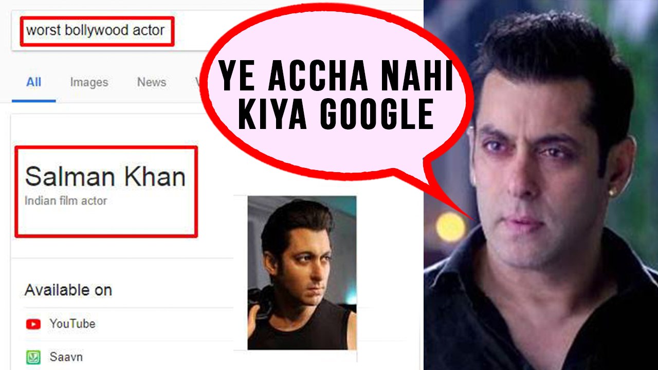 Salman Khan Bags ‘worst Bollywood actor’ By GOOGLE