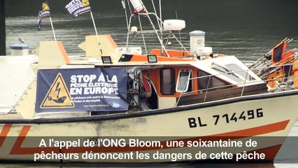 Boulogne-sur-mer: manifestation contre la pêche électrique