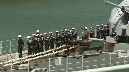 Arrivée de la frégate Jean Bart à Dunkerque en 2014