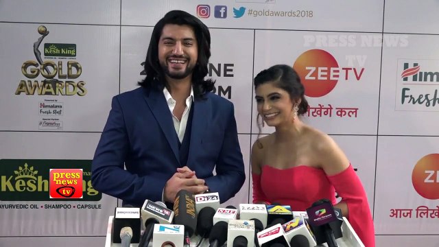 Ishqbaaz -Kunal JaiSingh aka Omkara with His Fiancé At Zee Tv Gold Awards 2018 Full Show