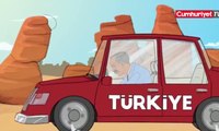 Bir animasyon da Saadet Partisi'nden: Süpermen Karamollaoğlu, Türkiye'yi uçurumun kıyısından kurtarıyor