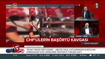 CHP'liler CHP standını ziyaret eden başörtülü kadına hakaret etti