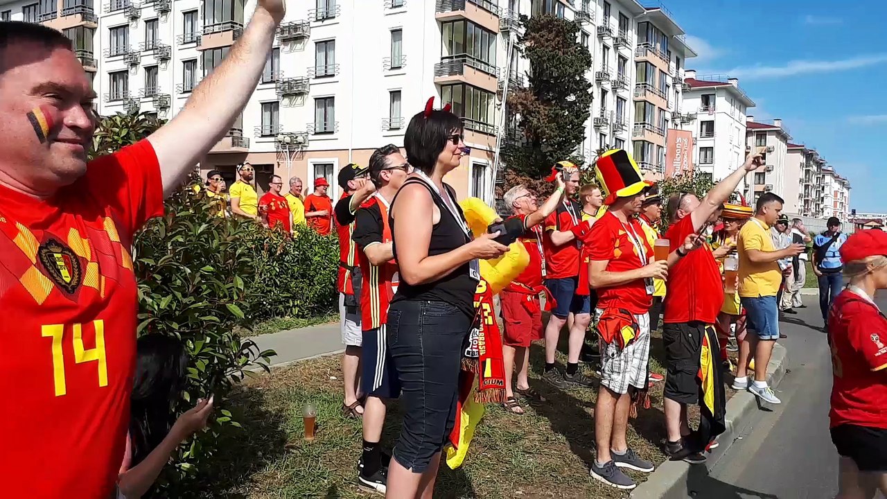 Les supporters belges mettent l'ambiance à Sotchi